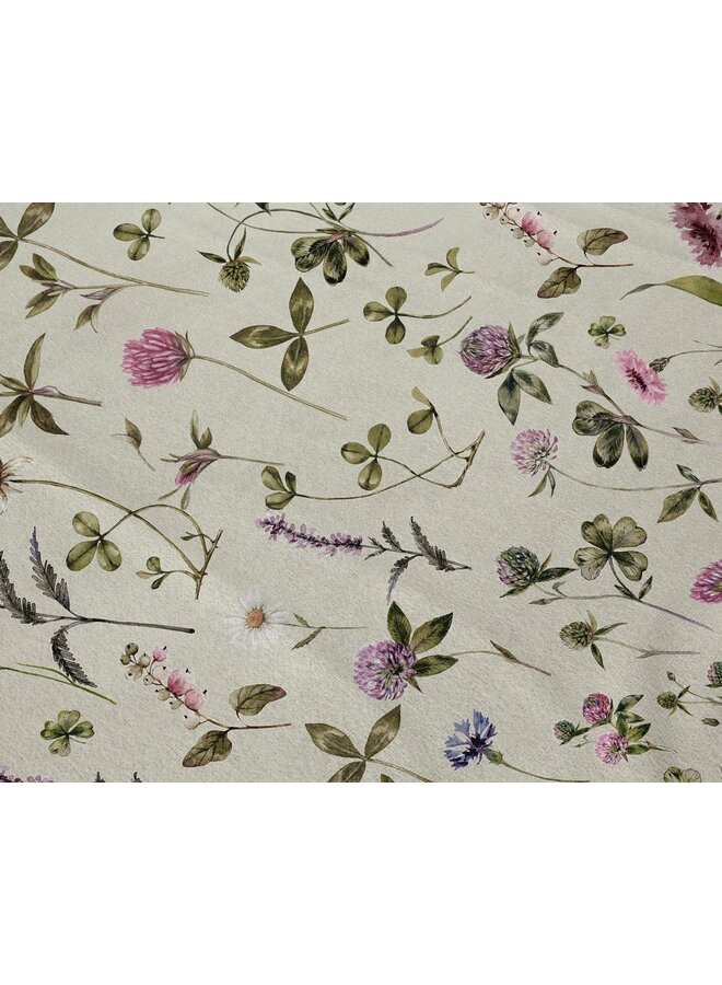 Heckett & Lane Dekbedovertrek Harper Pistachio Groen - Flanel