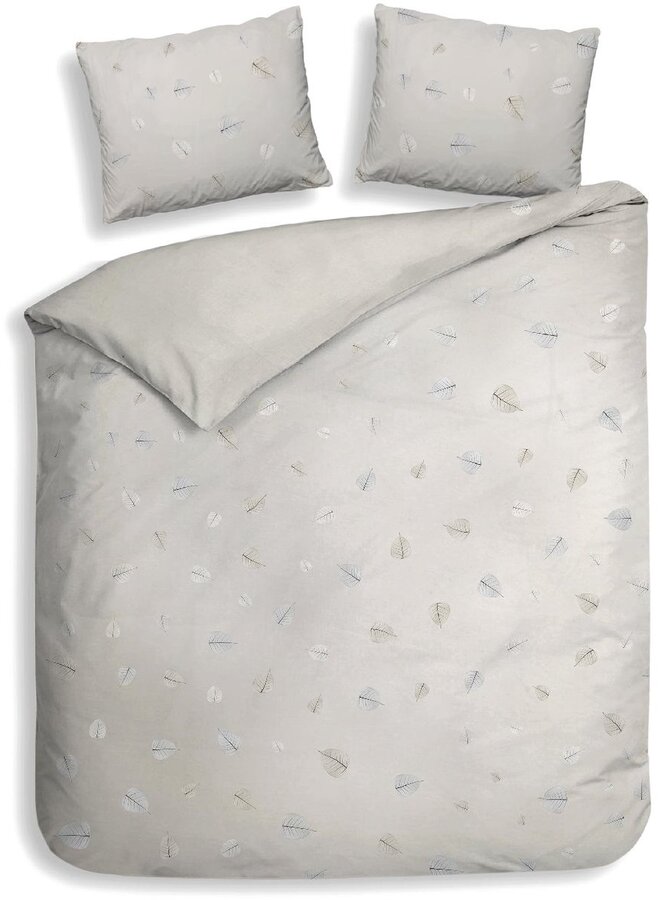 Heckett & Lane Dekbedovertrek Xia Grijs - Katoensatijn