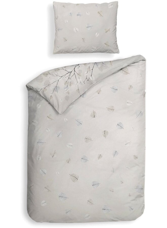 Heckett & Lane Dekbedovertrek Xia Grijs - Katoensatijn