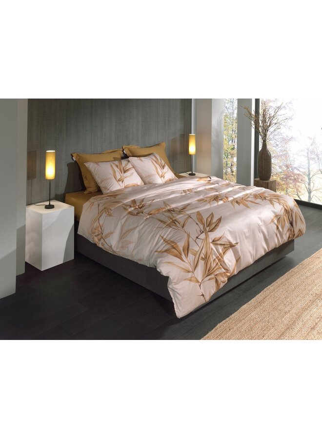 Heckett & Lane Dekbedovertrek Akio Creme - Katoensatijn