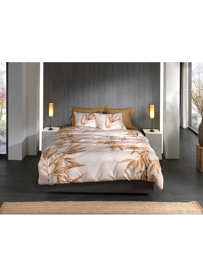 Heckett & Lane Dekbedovertrek Akio Creme - Katoensatijn