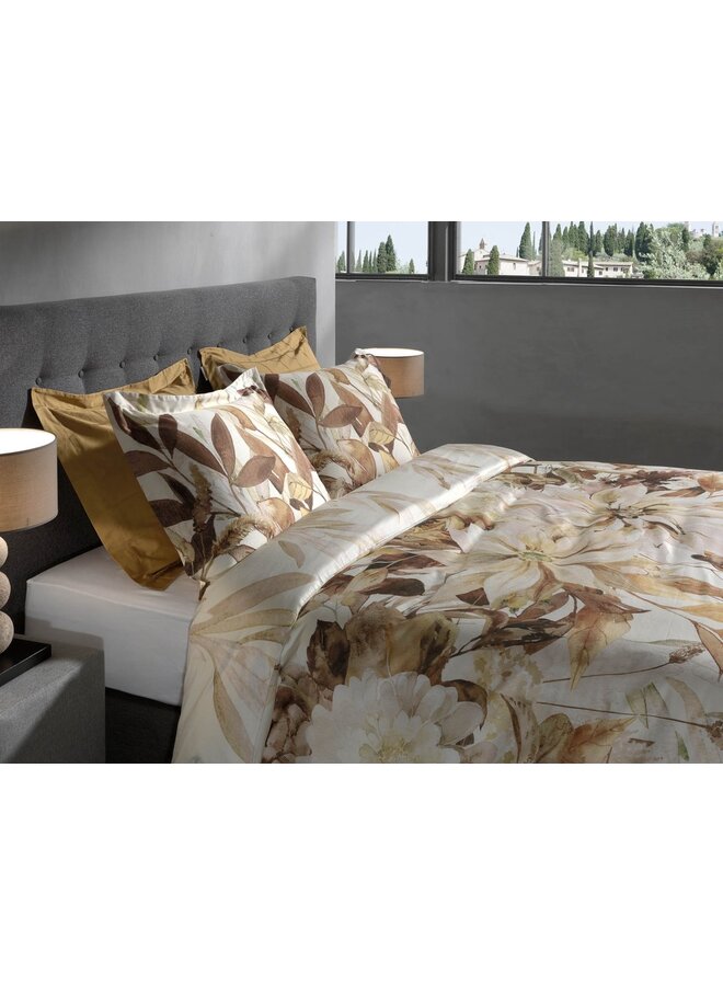 Heckett & Lane Dekbedovertrek Horatia Creme - Katoensatijn