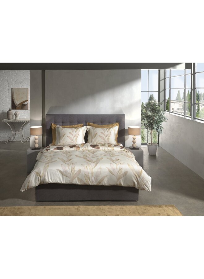 Heckett & Lane Dekbedovertrek Horatia Creme - Katoensatijn