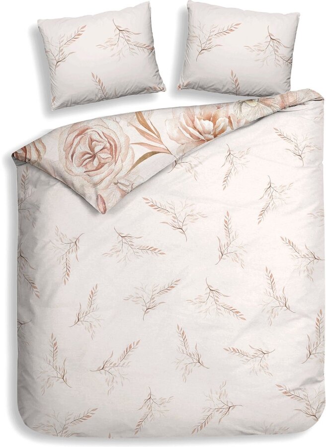 Heckett & Lane Dekbedovertrek Pioggia Naturel - Katoensatijn