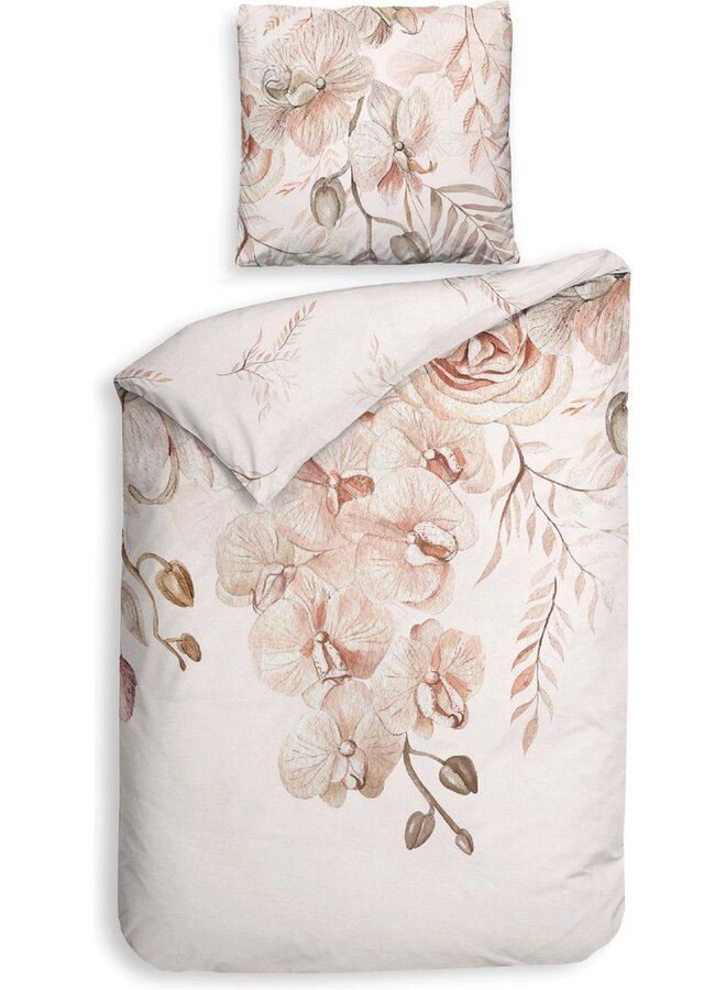 Heckett & Lane Dekbedovertrek Pioggia Naturel - Katoensatijn