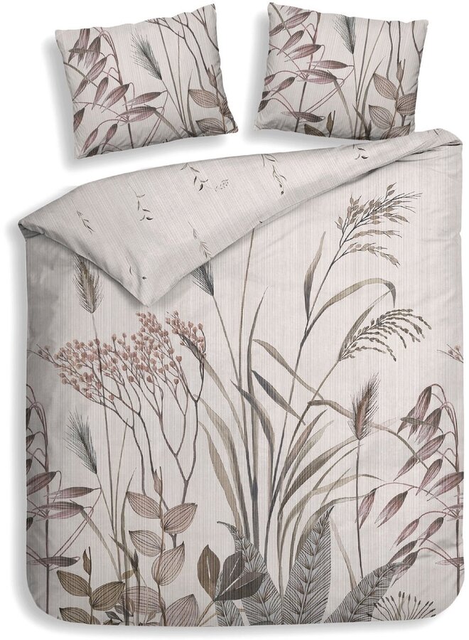 Heckett & Lane Dekbedovertrek Elvira Naturel - Katoensatijn