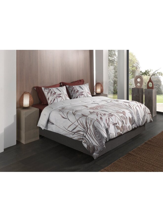 Heckett & Lane Dekbedovertrek Elvira Naturel - Katoensatijn