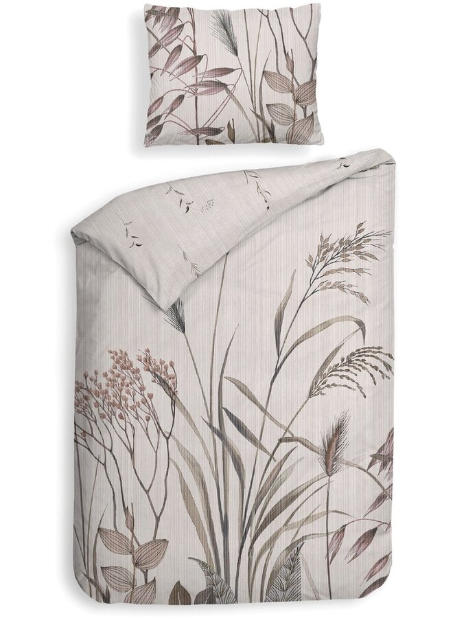 Heckett & Lane Dekbedovertrek Elvira Naturel - Katoensatijn