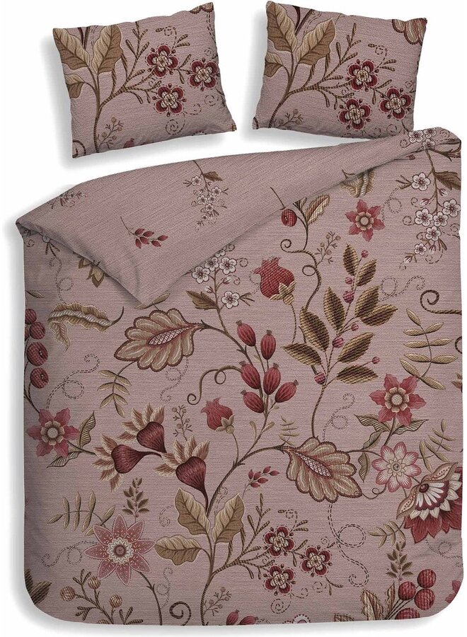 Heckett & Lane Dekbedovertrek Kodi Rood - Gauze Katoen