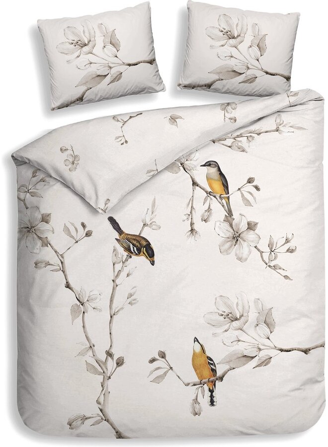 Dekbedovertrek Birdi Creme - Twill Katoen PL3
