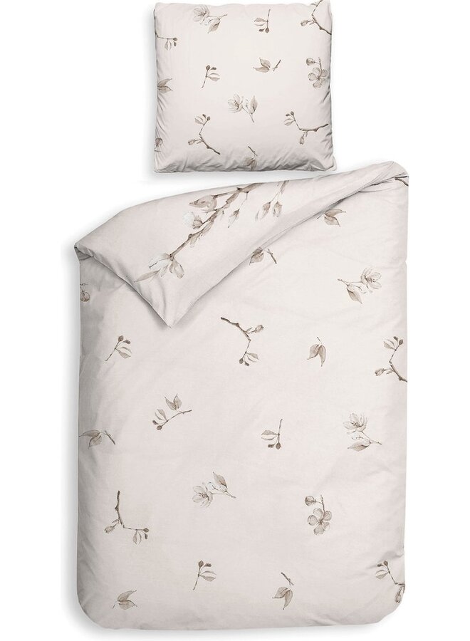 Heckett & Lane Dekbedovertrek Birdi Creme - Twill Katoen