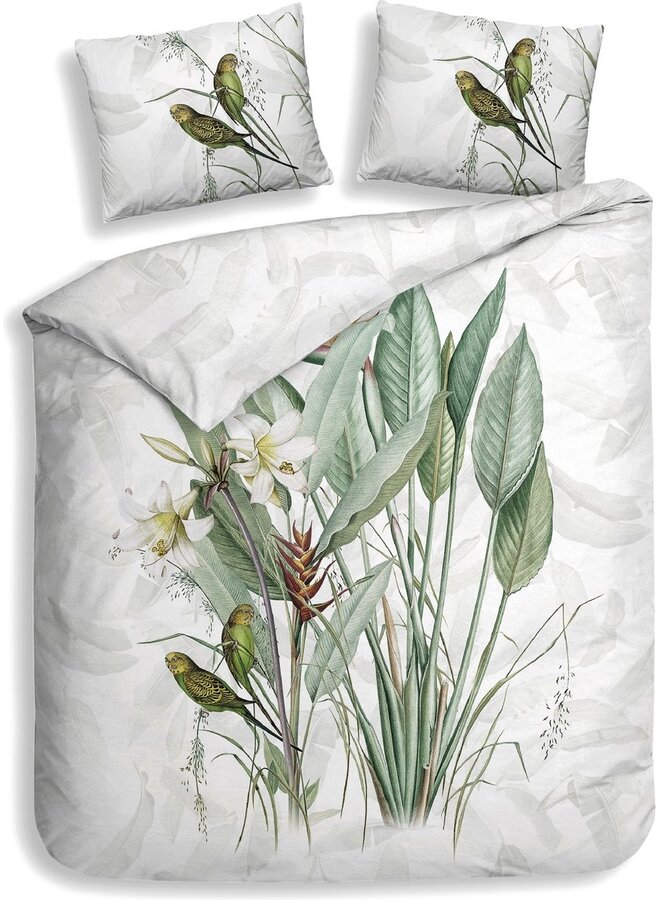 Dekbedovertrek Musa Wit - Twill Katoen