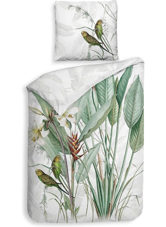 Heckett & Lane Dekbedovertrek Musa Wit - Twill Katoen