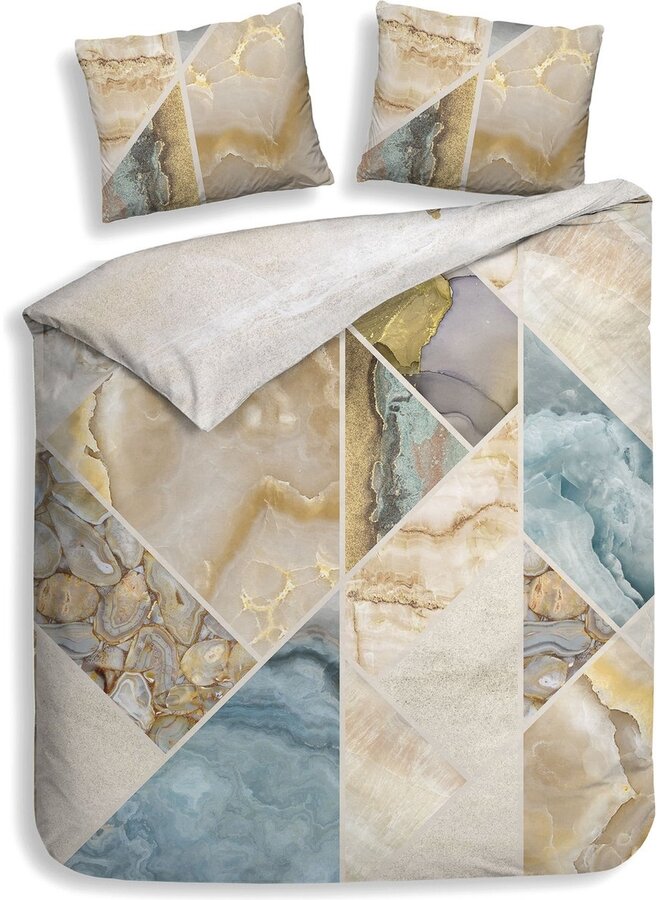 Dekbedovertrek Athena Grijs - Bamboe Percale PL2