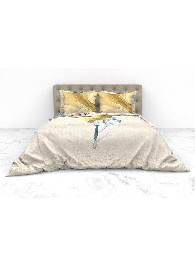 Heckett & Lane Dekbedovertrek Athena Grijs - Bamboe Percale