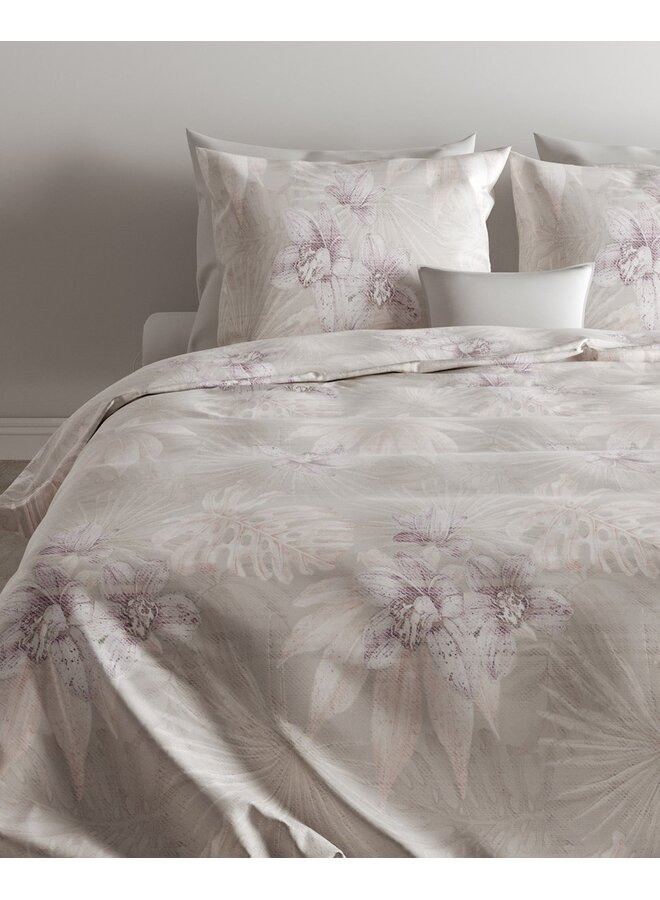 ZO! Home Dekbedovertrek Marlon Grijs -  Katoensatijn