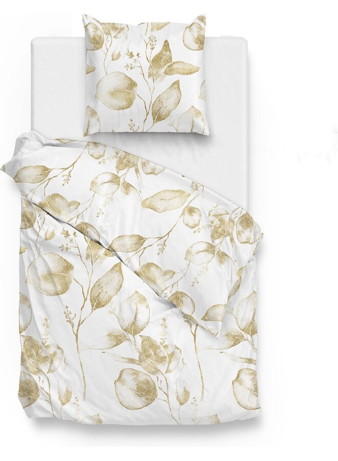 Dekbedovertrek Micah Wit -  Katoensatijn PL3