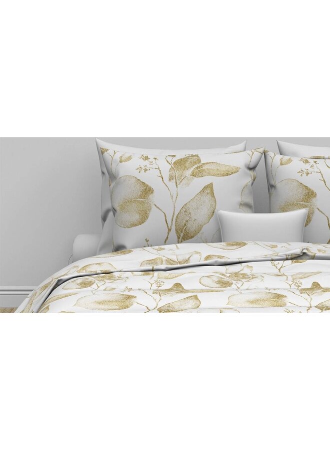 ZO! Home Dekbedovertrek Micah Wit -  Katoensatijn