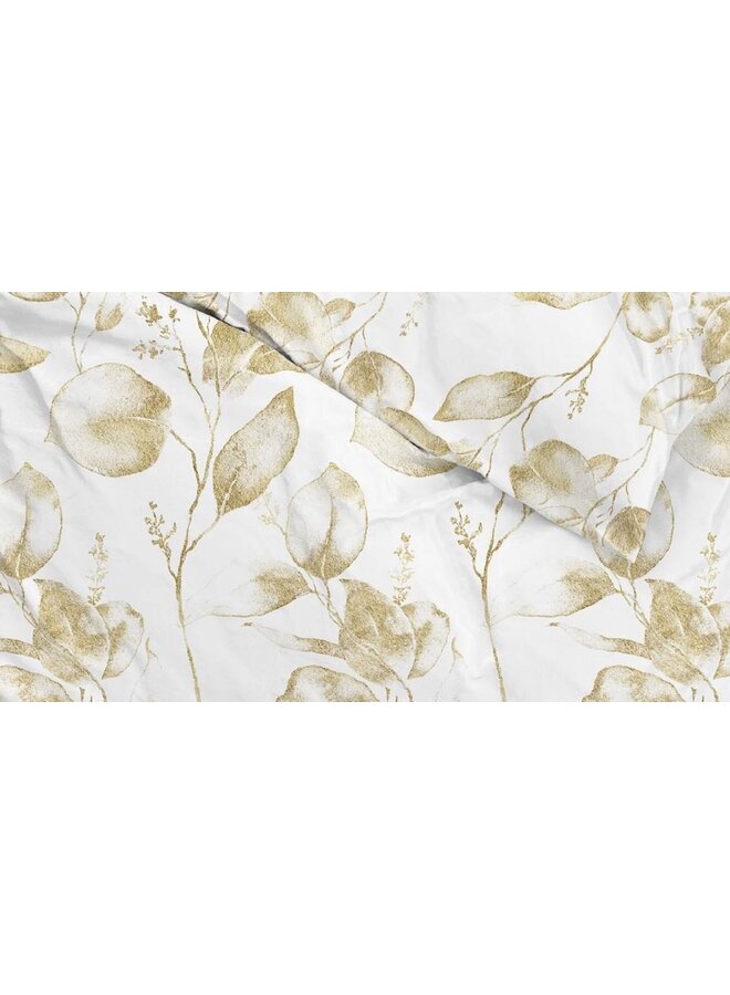 ZO! Home Dekbedovertrek Micah Wit -  Katoensatijn