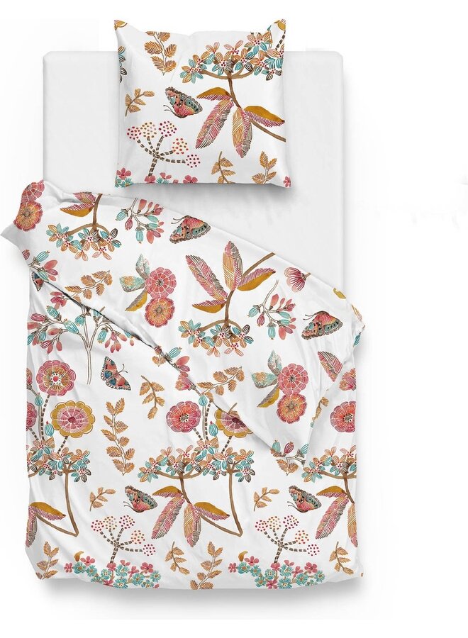 ZO! Home Dekbedovertrek Shenell Multi -  Katoensatijn