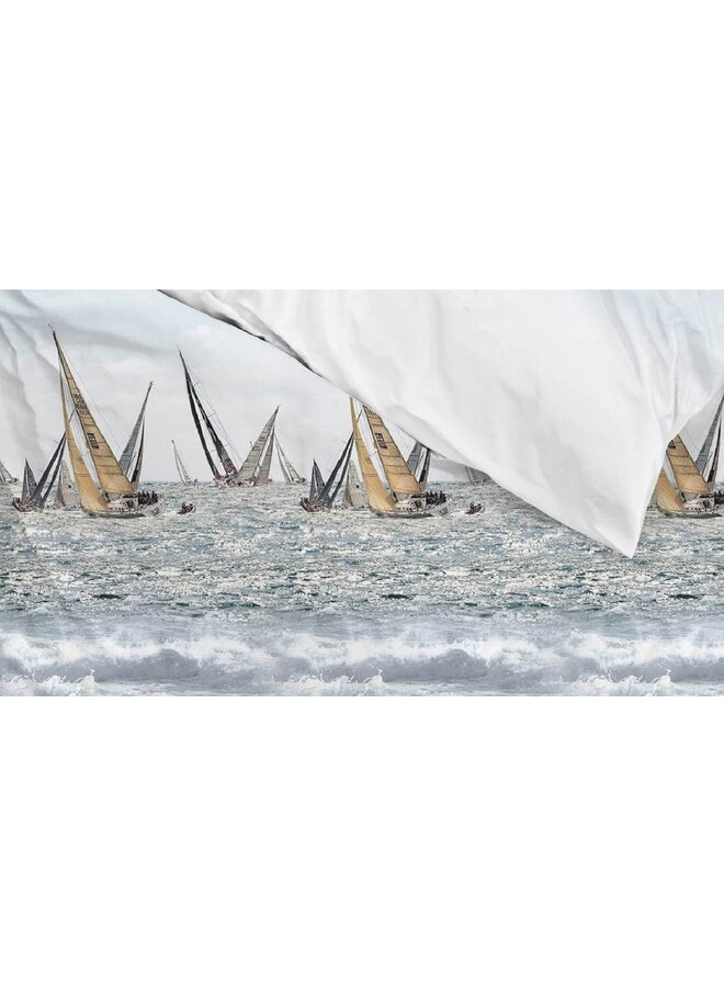 ZO! Home Dekbedovertrek Kacie Blauw -  Katoensatijn