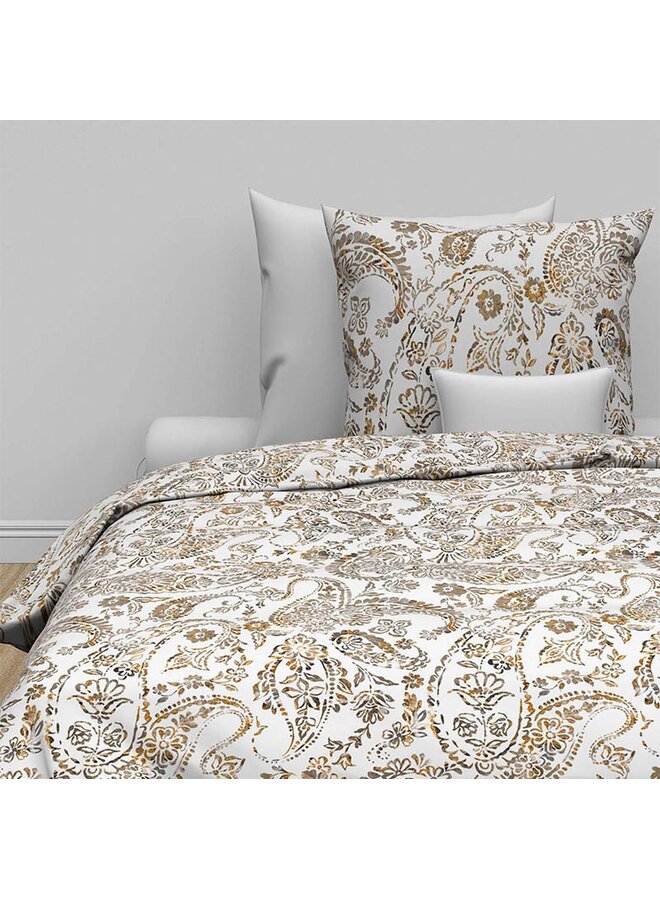 ZO! Home Dekbedovertrek Perla Wit -  Katoensatijn