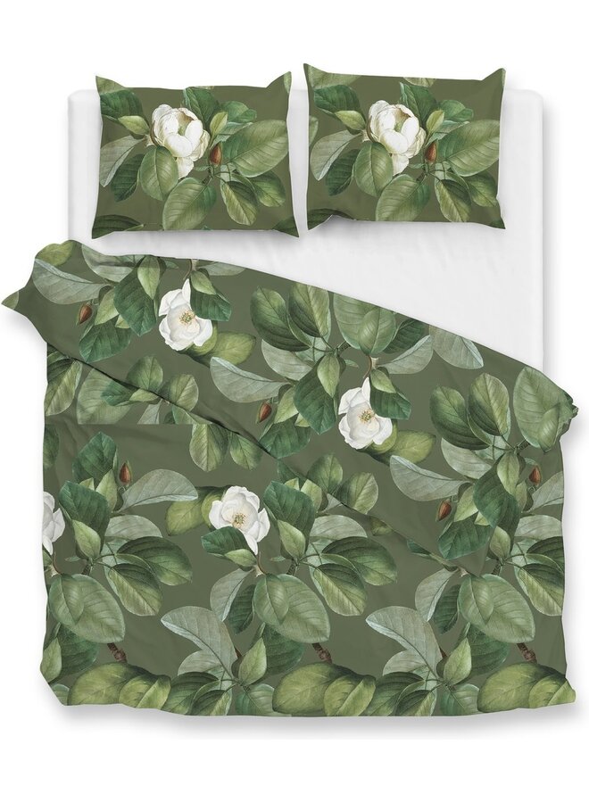 ZO! Home Dekbedovertrek Kelly Groen -  Katoensatijn