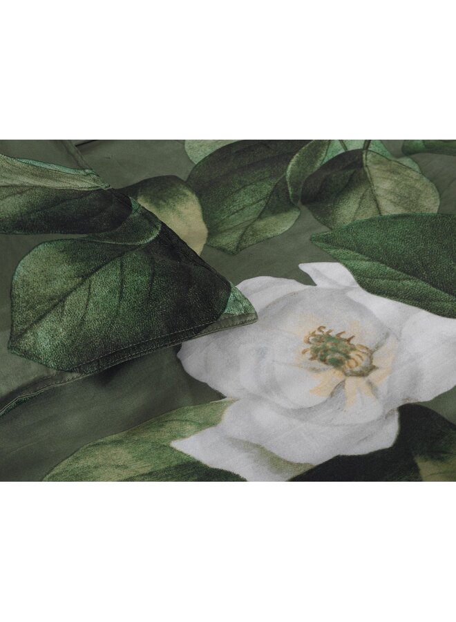 ZO! Home Dekbedovertrek Kelly Groen -  Katoensatijn