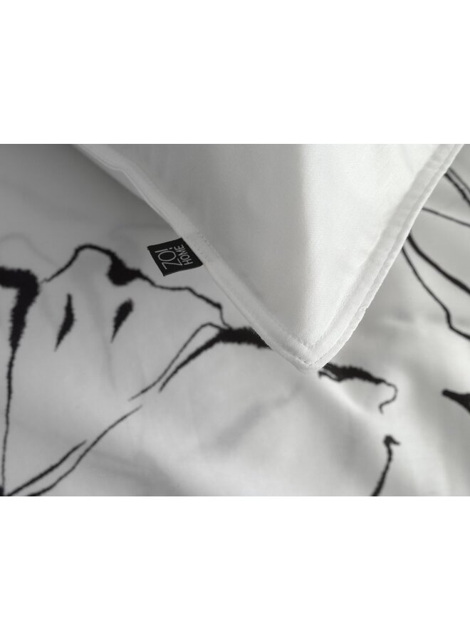 ZO! Home Dekbedovertrek Taleen Wit -  Katoensatijn