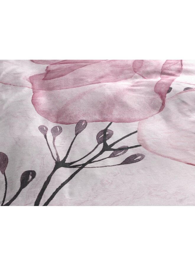 Heckett & Lane Dekbedovertrek Esta Roze - Bamboe Katoensatijn