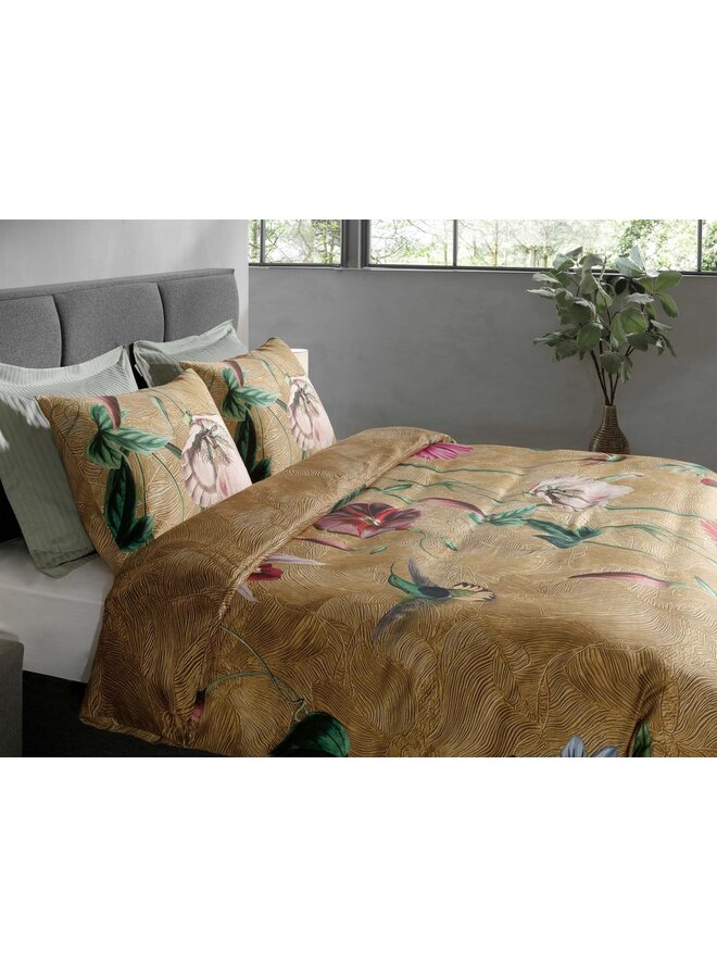 Heckett & Lane Dekbedovertrek Luisa Goud - Bamboe Katoensatijn