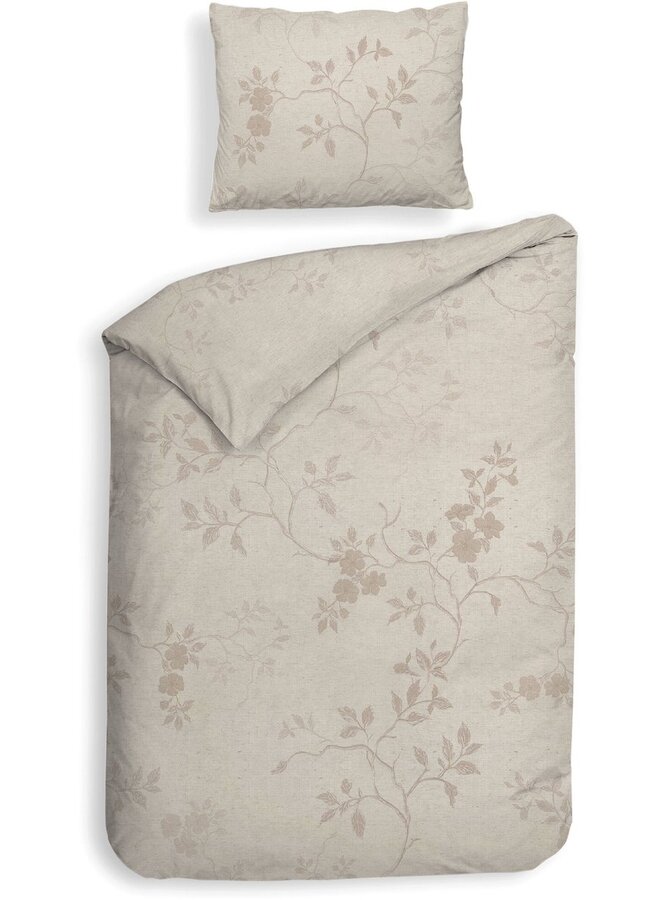 Dekbedovertrek Yara Beige - Twill Katoen