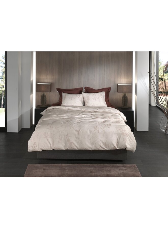 Heckett & Lane Dekbedovertrek Yara Beige - Twill Katoen