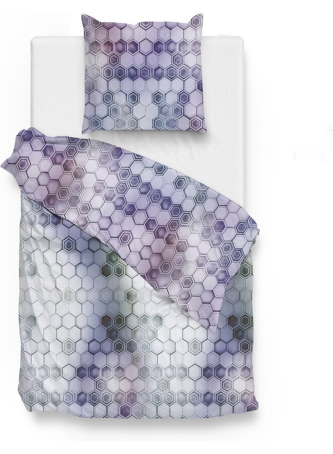 ZO! Home Dekbedovertrek Manou Paars - Katoen