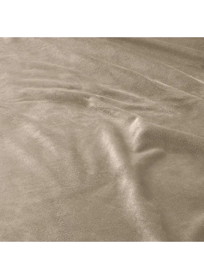 Sleeptime Dekbedovertrek Velvet Piping Taupe/Grijs - Velvet