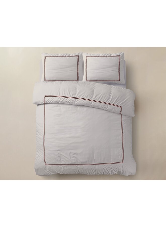 Dekbedovertrek Brata Taupe/Brons - Percale Katoen PL2