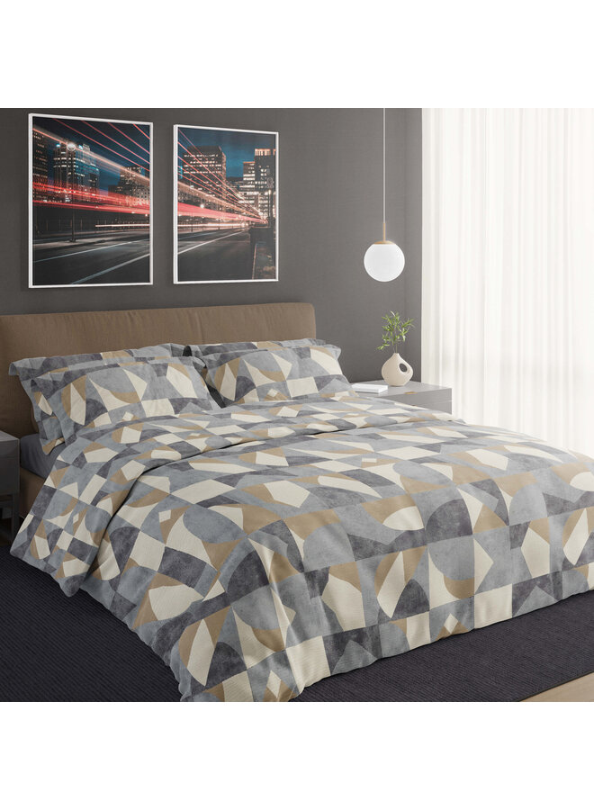 Romanette Dekbedovertrek Pictet Grijs - Katoen