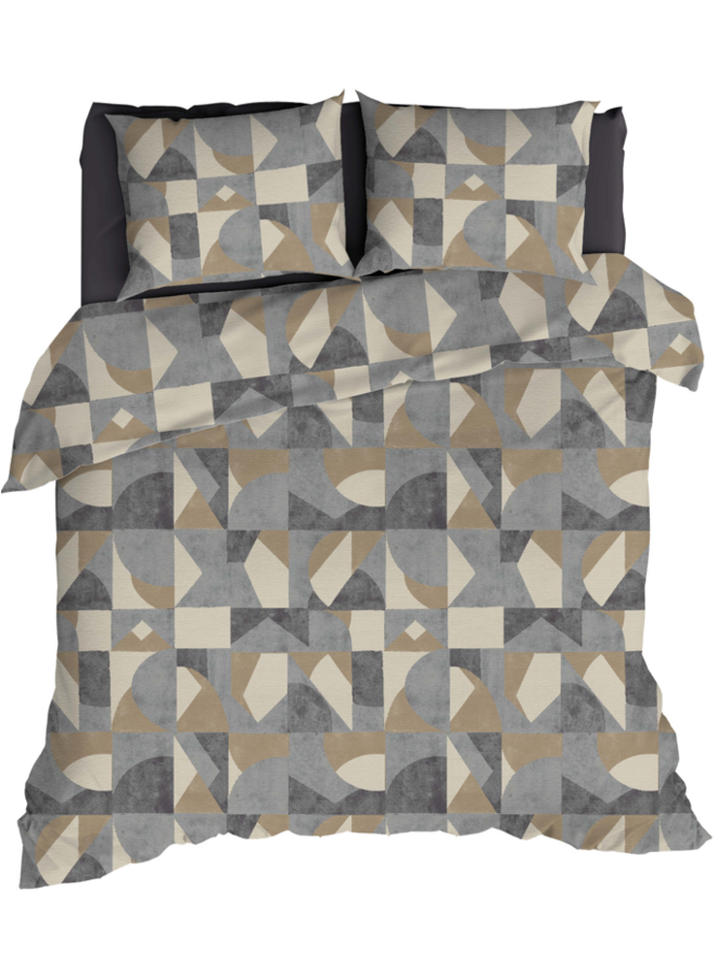 Dekbedovertrek Pictet Grijs - Katoen PL1