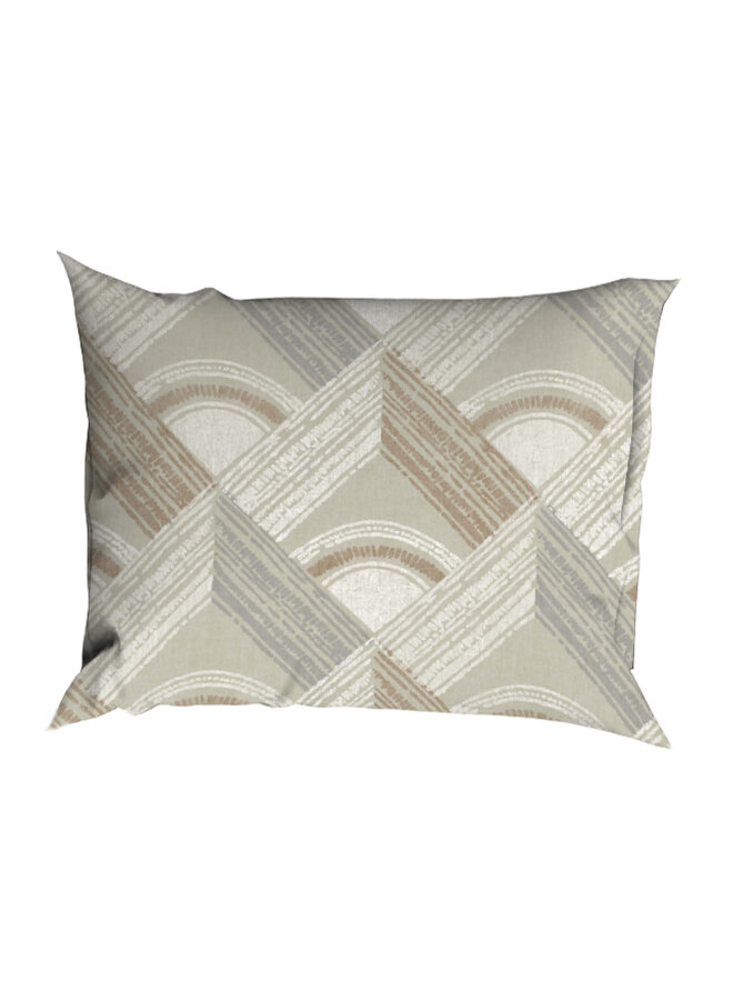 Romanette Dekbedovertrek Pantheon Beige/Grijs - Katoen