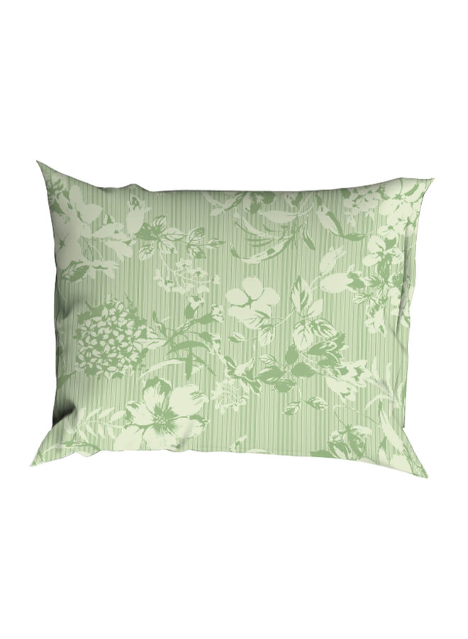 Romanette Dekbedovertrek Victorine Groen - Katoen