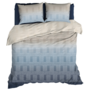 Romanette Dekbedovertrek Albenga Blauw/Beige - Katoensatijn