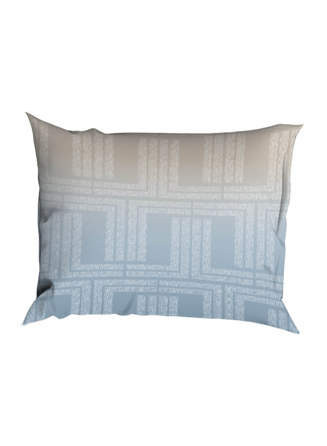 Romanette Dekbedovertrek Albenga Blauw/Beige - Katoensatijn