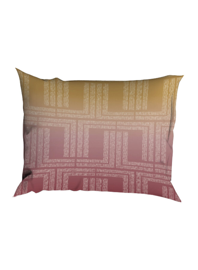 Romanette Dekbedovertrek Albenga Bordo/Goud - Katoensatijn