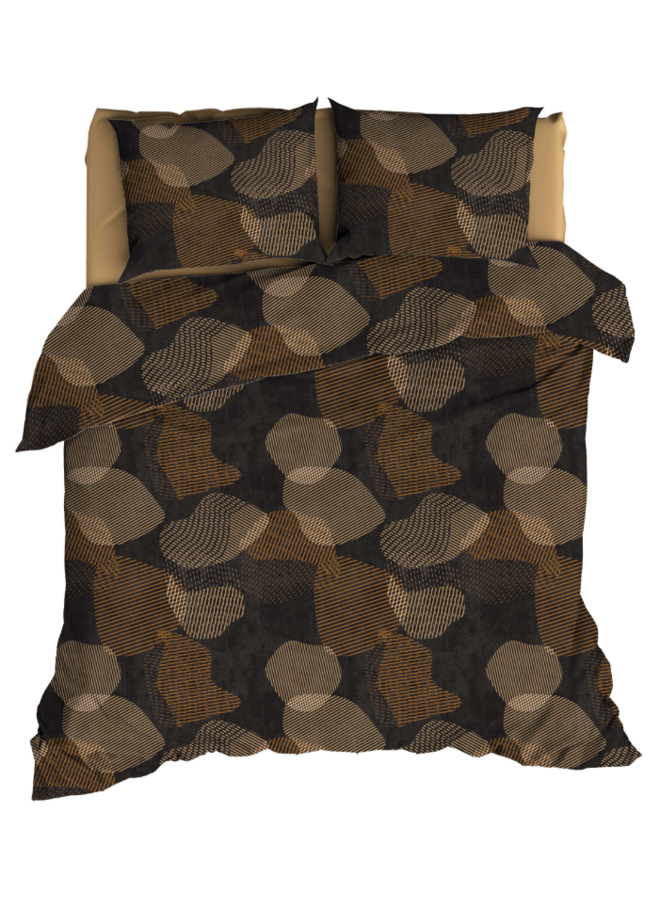 Dekbedovertrek Bionic Antra/Brons - Katoensatijn PL1