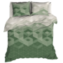 Satin d'Or Dekbedovertrek Kiton Jade/Forestgreen - Katoensatijn