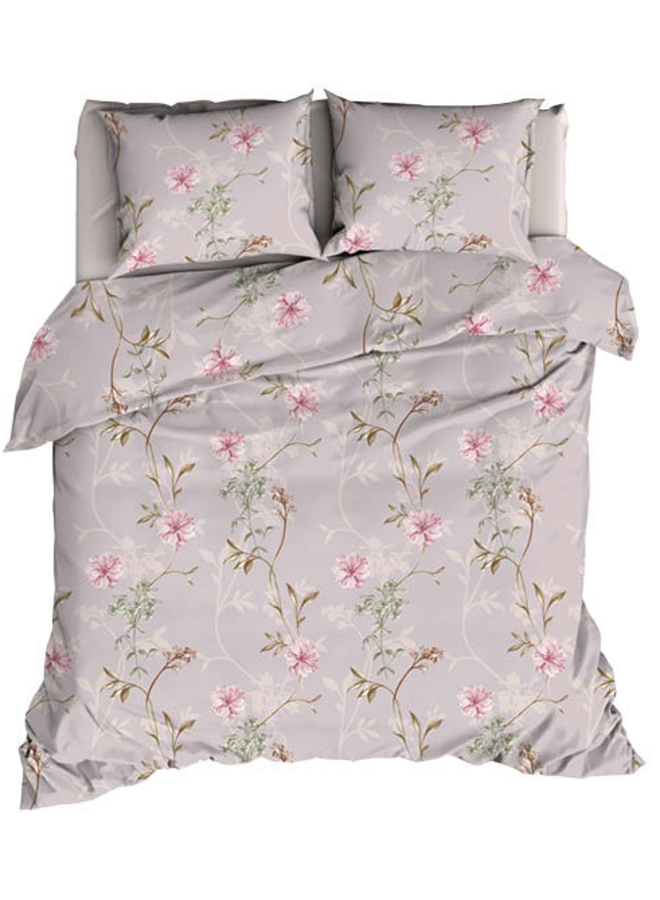 Romanette Dekbedovertrek Raisa Roze - Katoensatijn