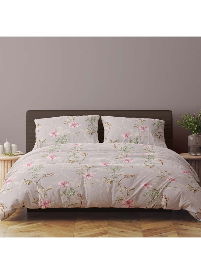 Romanette Dekbedovertrek Raisa Roze - Katoensatijn