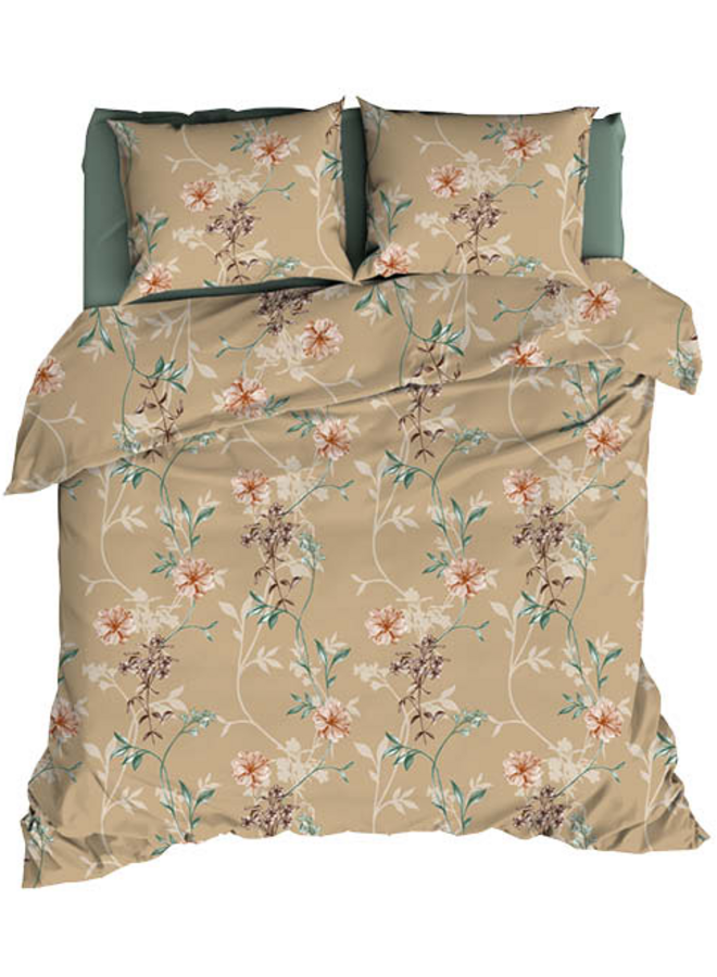 Dekbedovertrek Raisa Camel - Katoensatijn