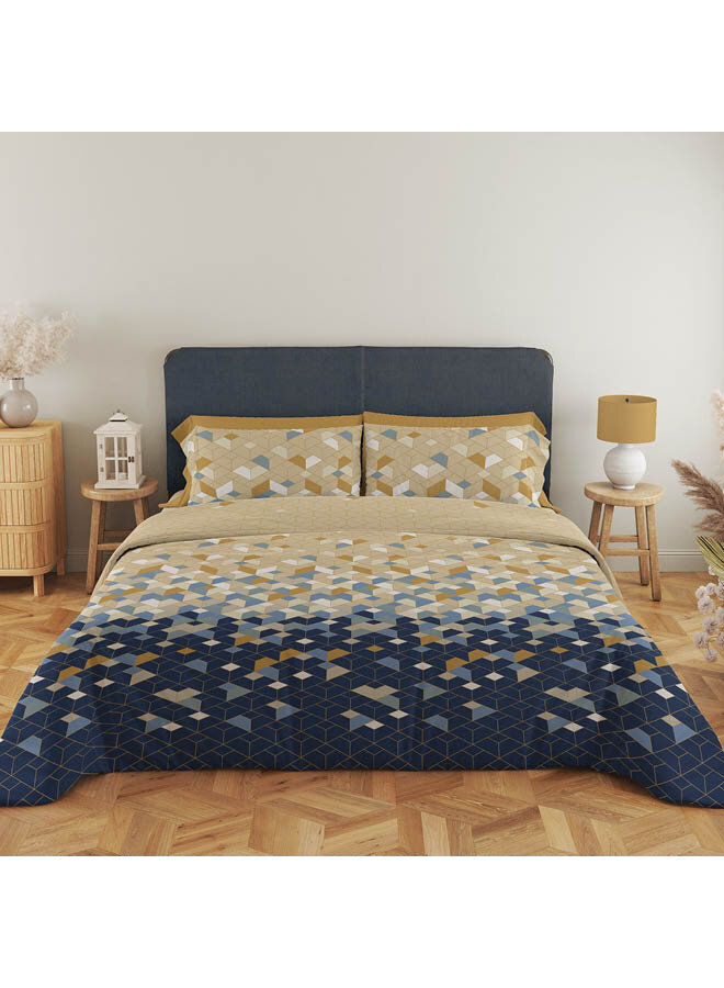 Satin d'Or Dekbedovertrek Scoop Blauw - Katoensatijn
