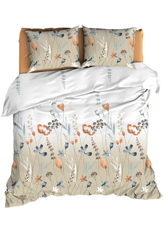 Romanette Dekbedovertrek Zizi Beige - Katoensatijn